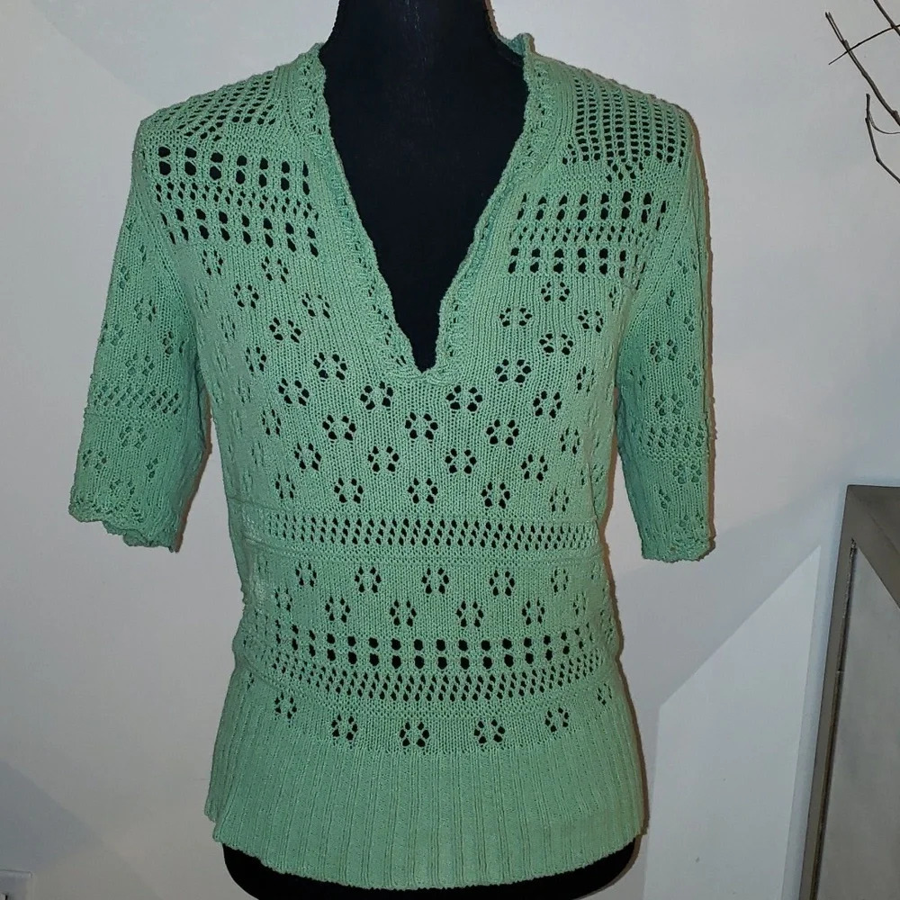 Sandro Paris knit top size 1 - Picture 2 of 6
